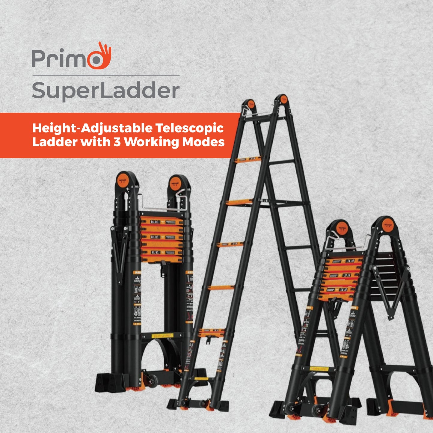 Primo SuperLadder  – Triple Mode Telescopic Ladder