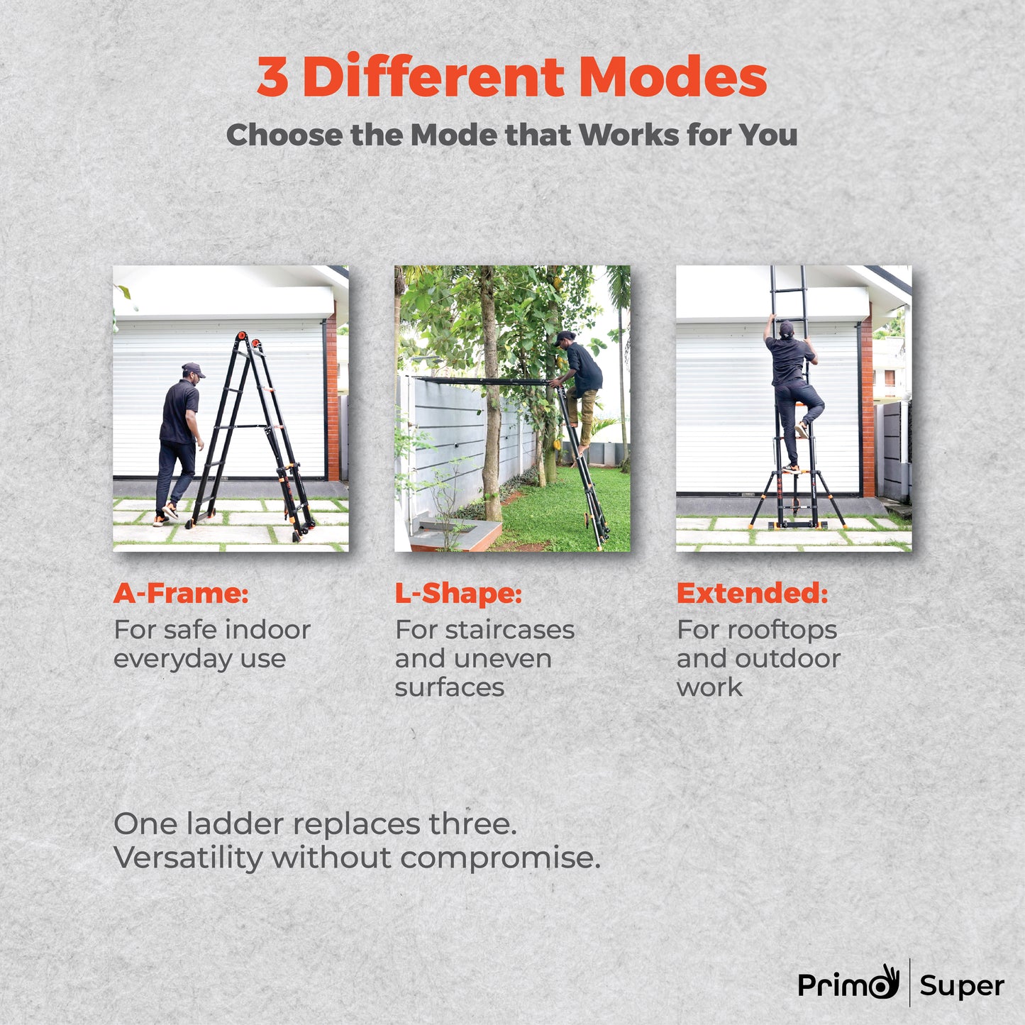 Primo SuperLadder  – Triple Mode Telescopic Ladder