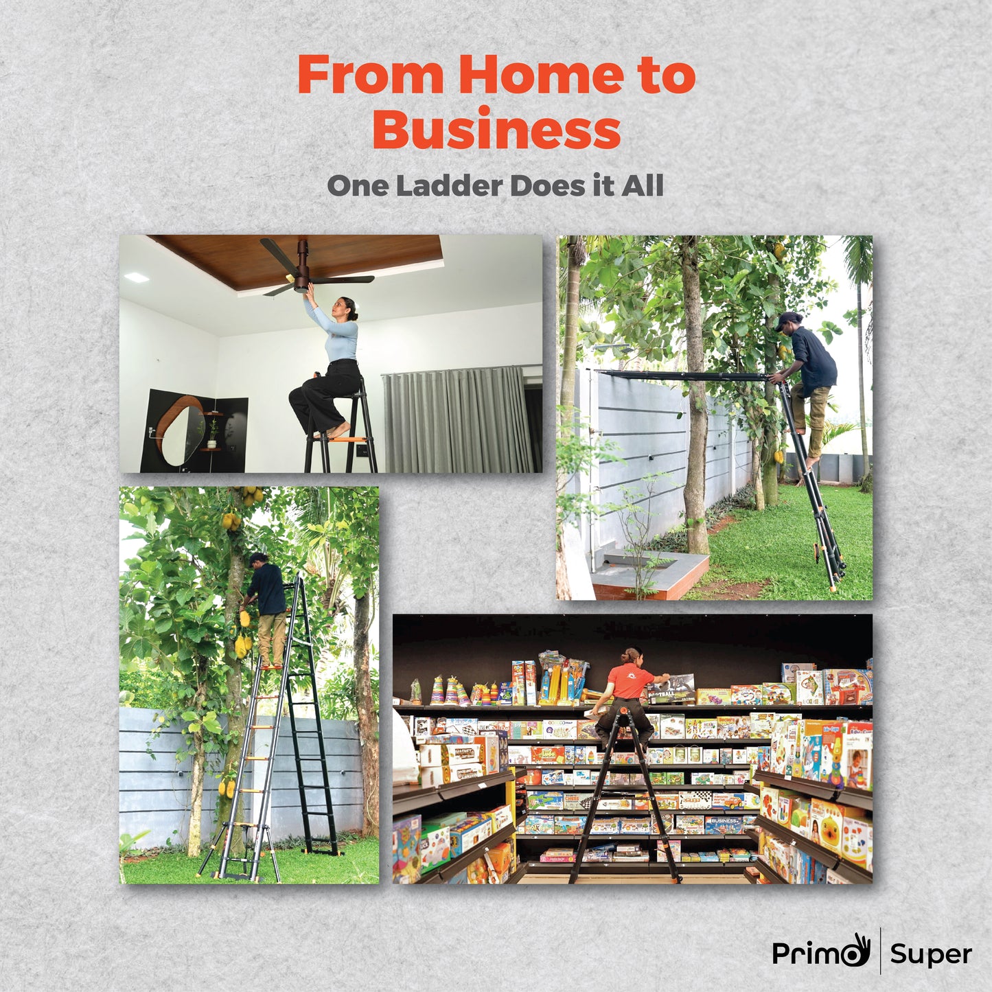 Primo SuperLadder  – Triple Mode Telescopic Ladder