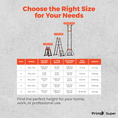 Primo SuperLadder  – Triple Mode Telescopic Ladder